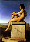 Son Canvas Paintings - Polites, Son of Priam, Observes the Movements of the Greeks